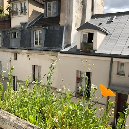 Light Filled Architects Nest Between Rooftops Apartment Paris