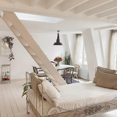Light Filled Architects Nest Between Rooftops Paris